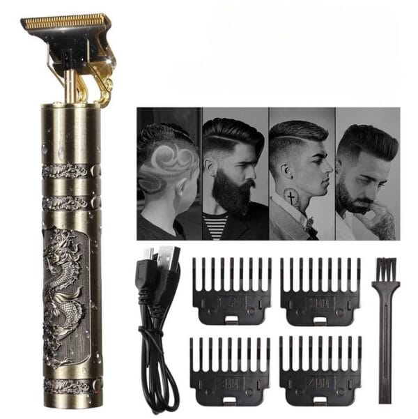 Vintage Professional T9 Trimmer Metal Shaver | Cordless Hair Beard Trimmer