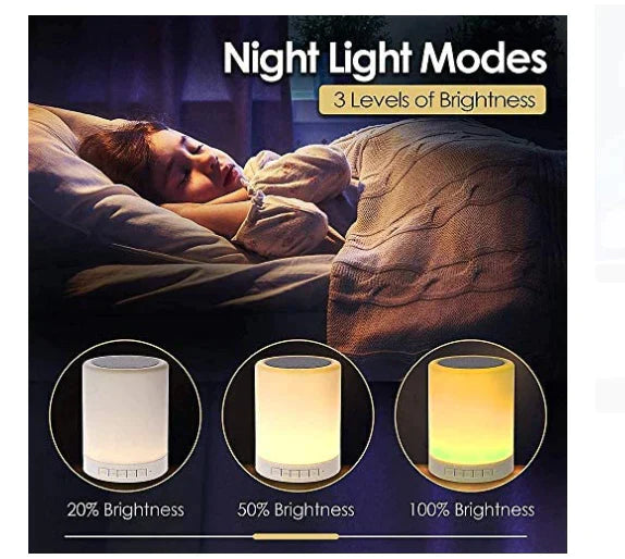 Smart Touch Control Night light bluetooth speakers